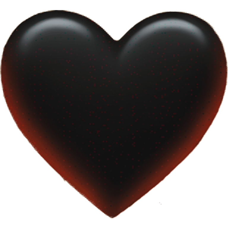 One black heart with red flames around it emoji