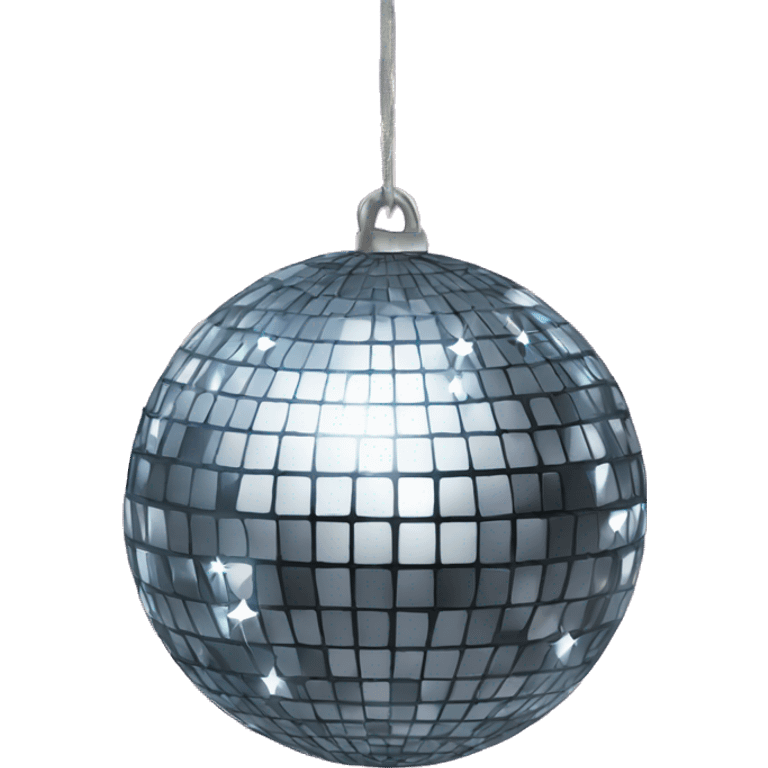 Disco ball with bow emoji