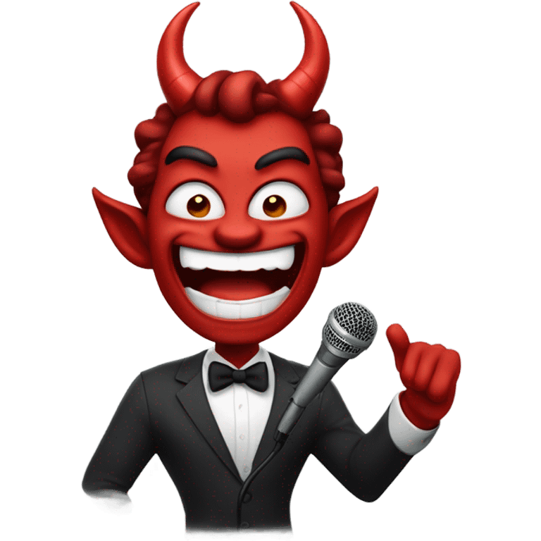 Devil mic drop emoji