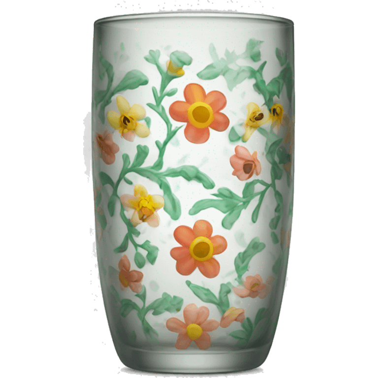 floral patterned glass emoji