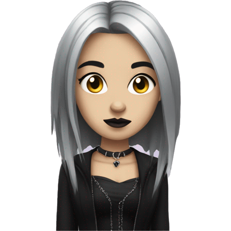 Goth girl emoji