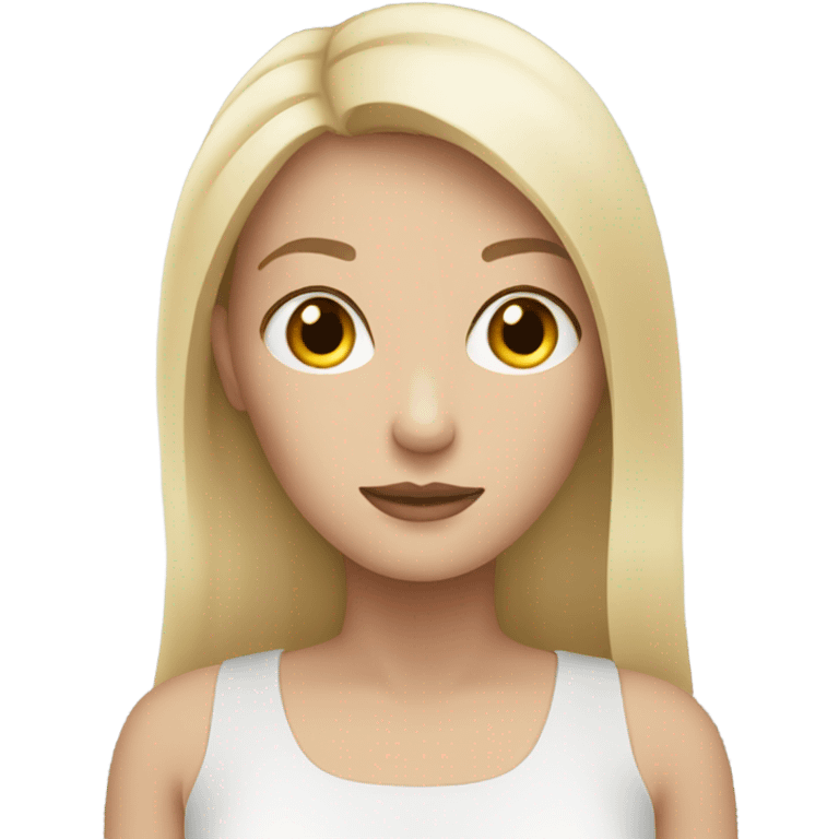 white woman holdimg white brunette woman emoji