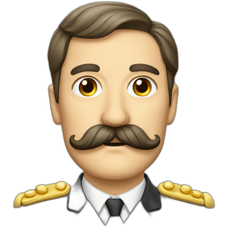 German autocrat with moustache emoji