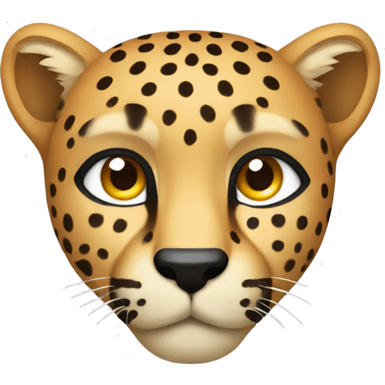 Cheetah head icon emoji