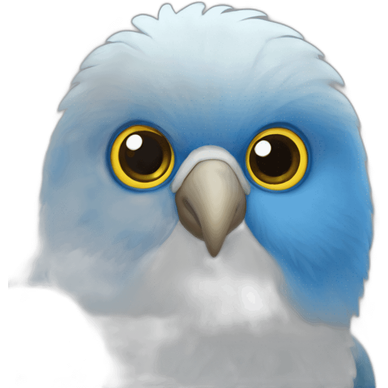 Agapornis azul emoji