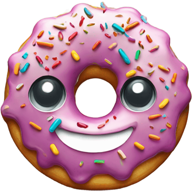 Donut smiling emoji