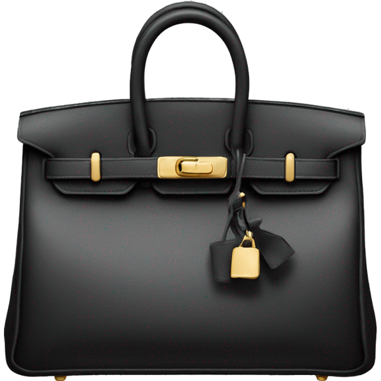 Birkin bag black emoji