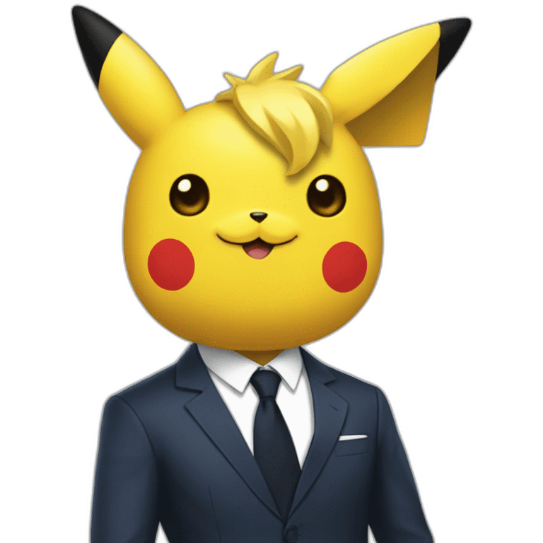 Macron avec Pikachu sur l'épaule emoji