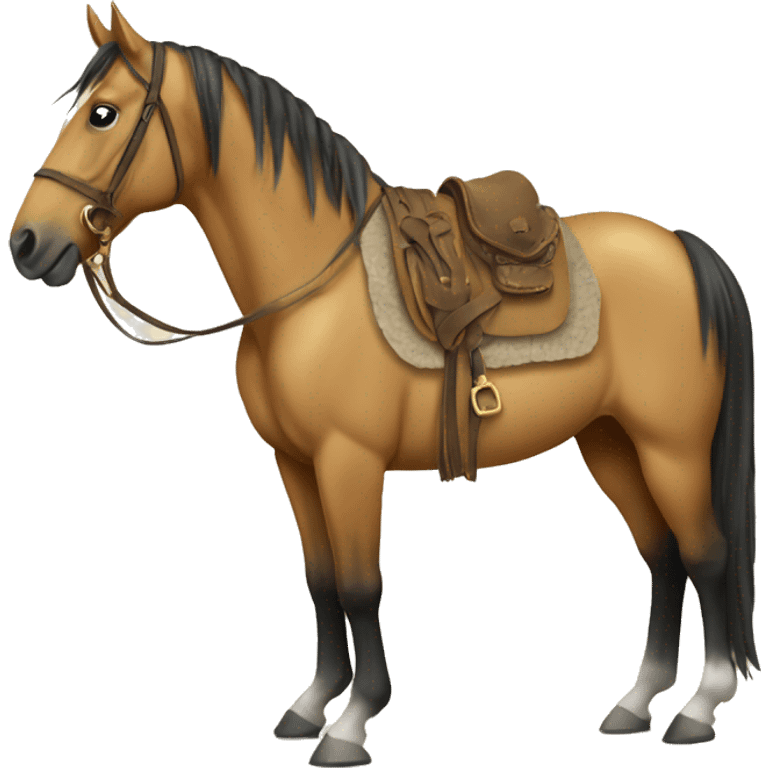 Buckskin Horse and gi emoji