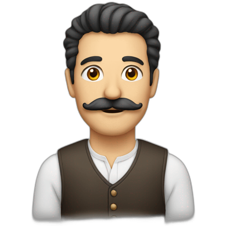 Turkish man with mustache emoji