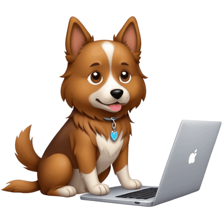 dog with laptop emoji