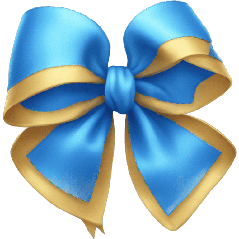 Blue bow light emoji