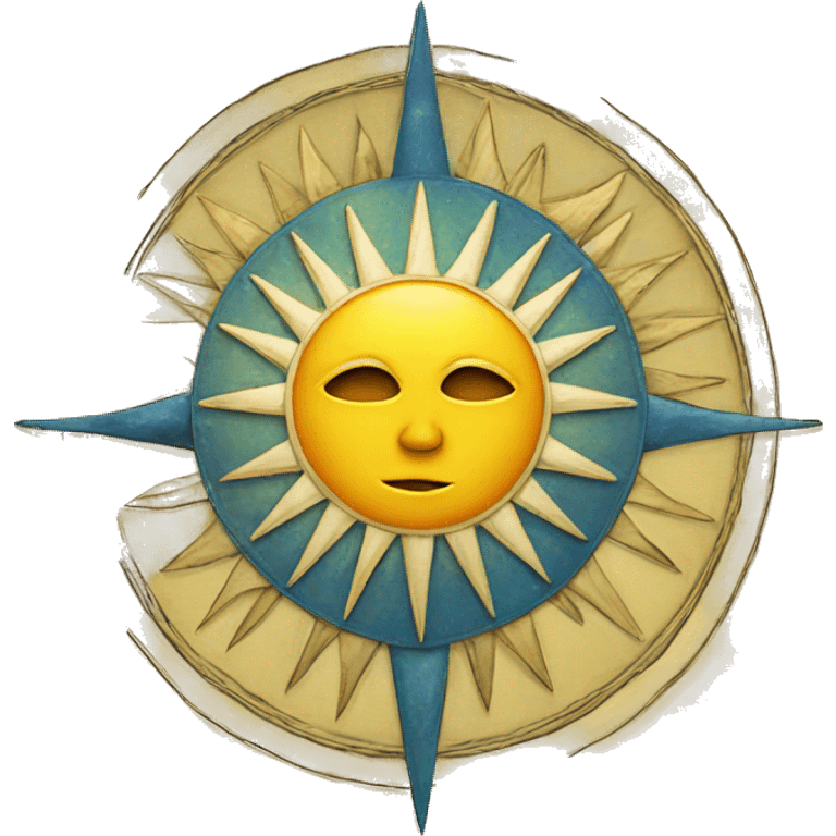 Sun tarot card emoji