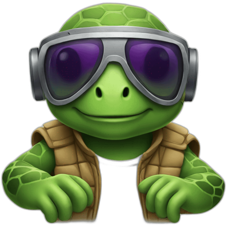 dj turtle emoji