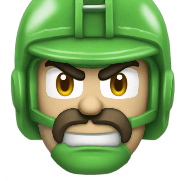 Luigi angry doomguy emoji