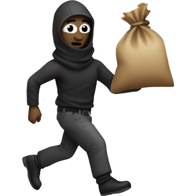 robber that carrying a bag of money emoji