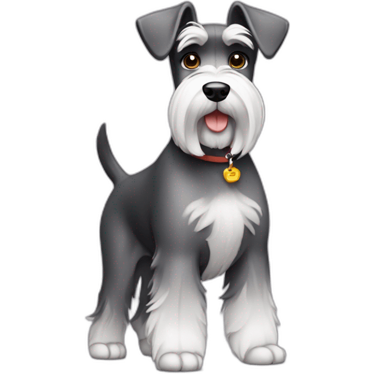 schnauzer standing emoji