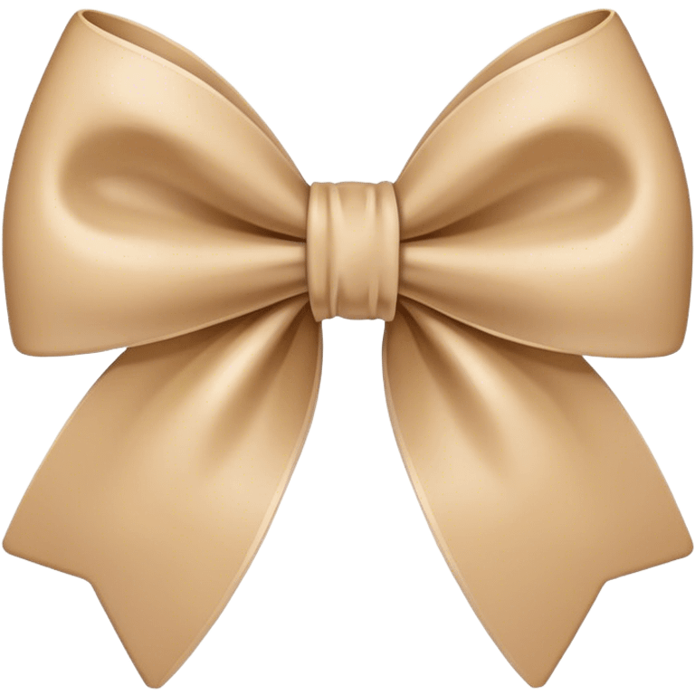 Beige bow emoji