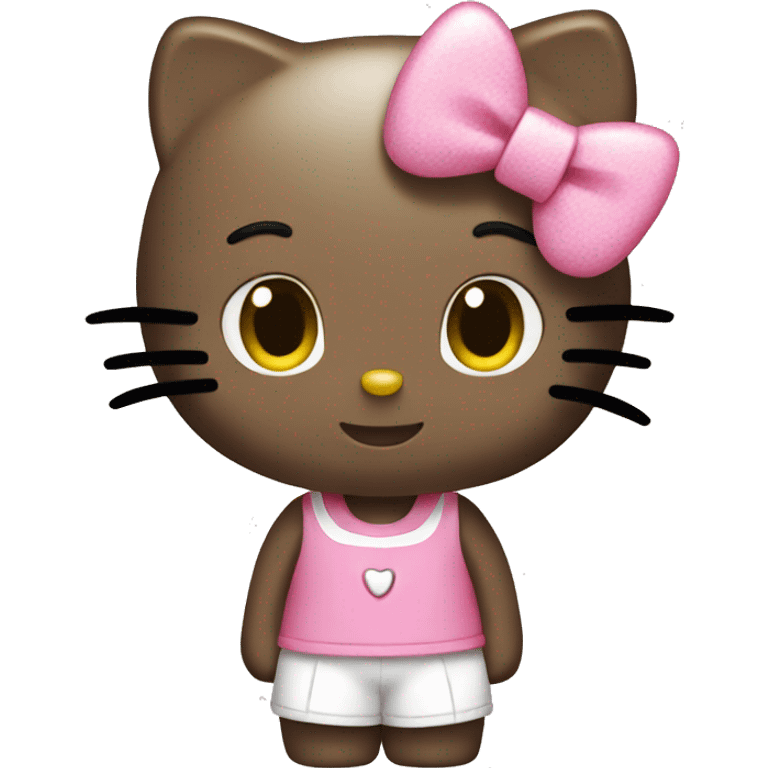 hello kitty posing emoji