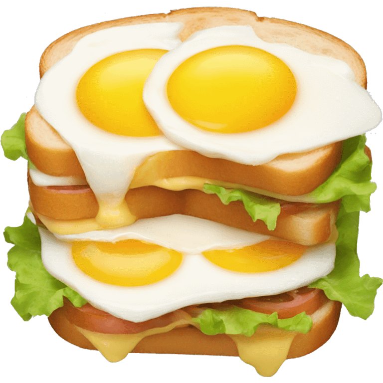 double egg sandwich emoji