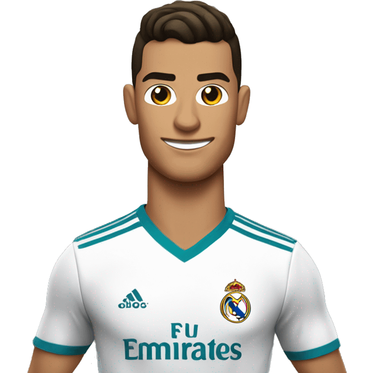 Cr7 con la camisa del Real Madrid  emoji