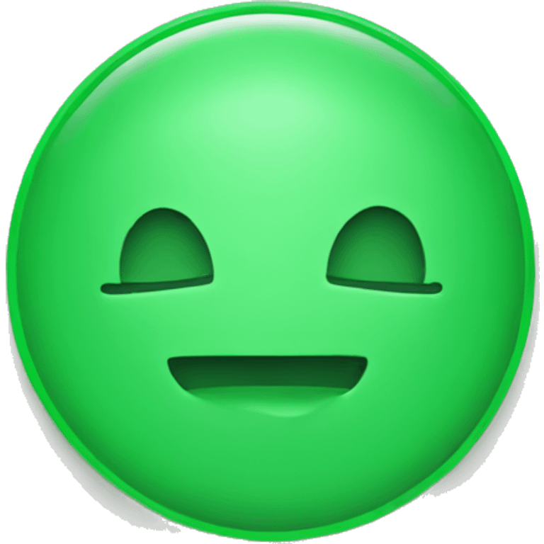 PLAIN GREEN CIRCLE emoji