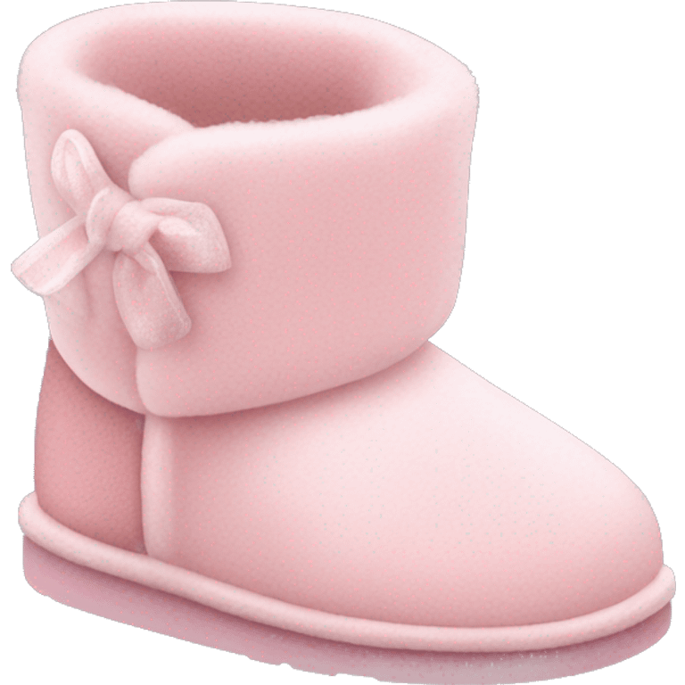 Baby pink Ugg slippers  emoji