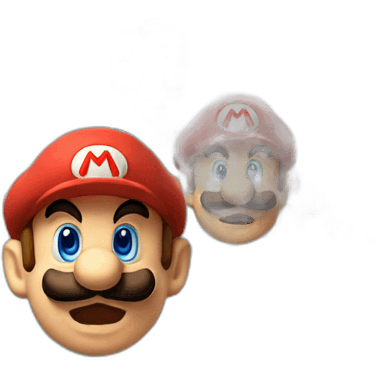 cute super mario head emoji