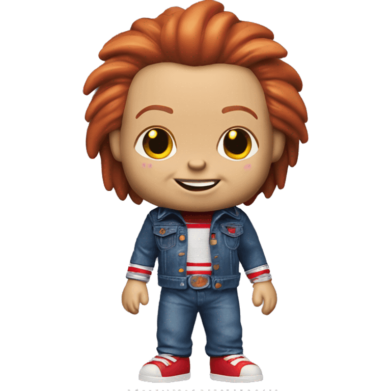 a chucky funko pop emoji