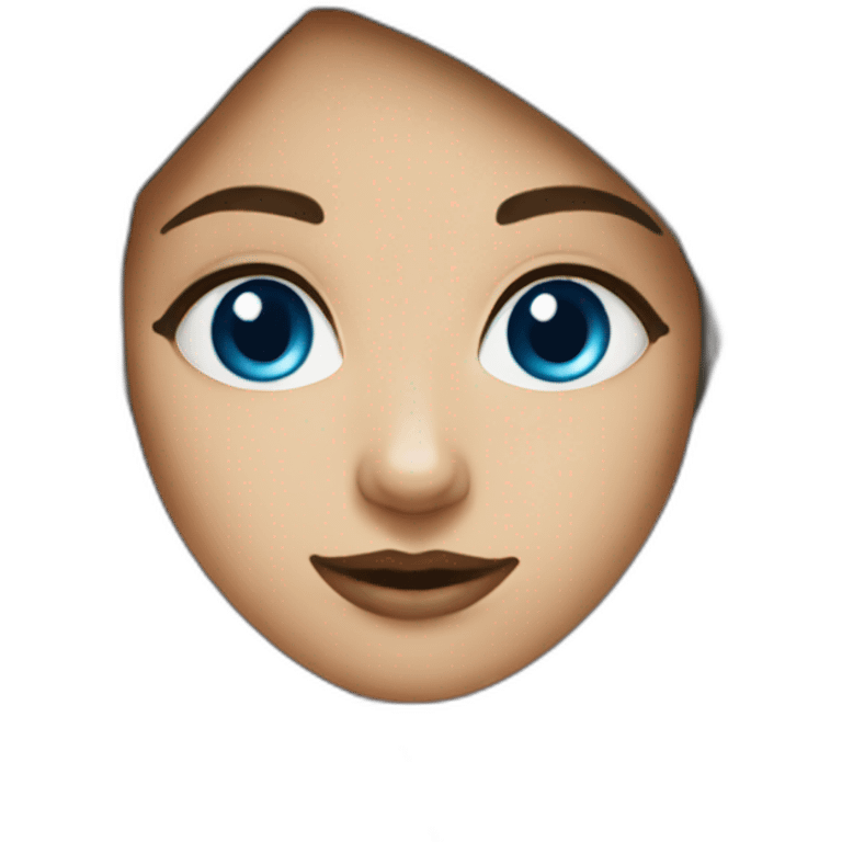 Woman-with-blue-eyes—in-Raccoon-clothes emoji