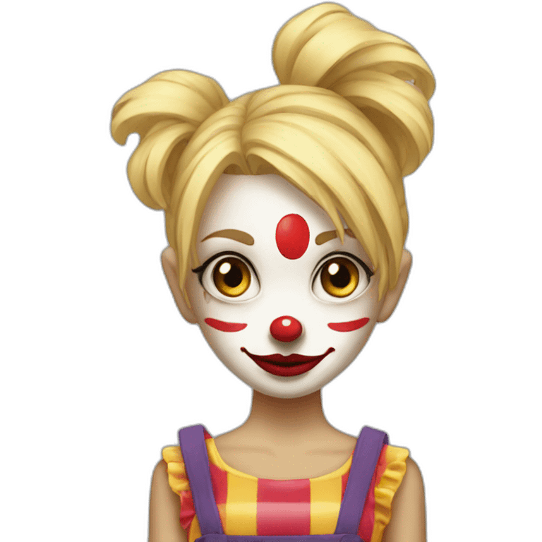 Girl blondie clown emoji