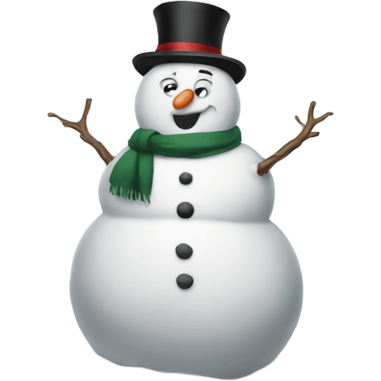 Fat snowman emoji