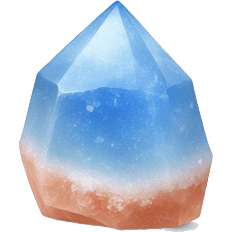 single blue himalayan salt crystal emoji