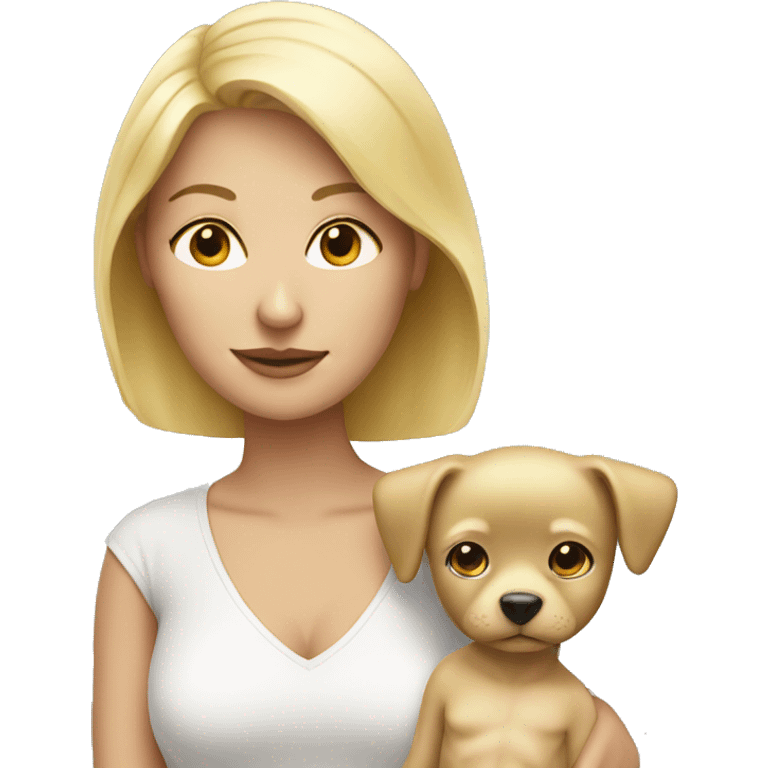 blond mother with one blond chi emoji