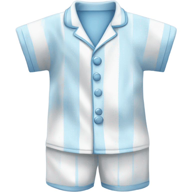 pajamas cute with colour of soft sweet blue and white emoji