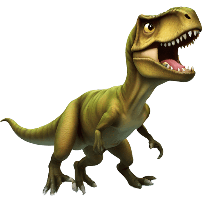 T. rex surfing emoji