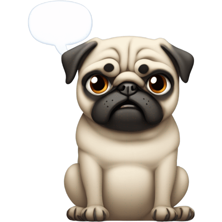 Pug complains about Generation Z emoji