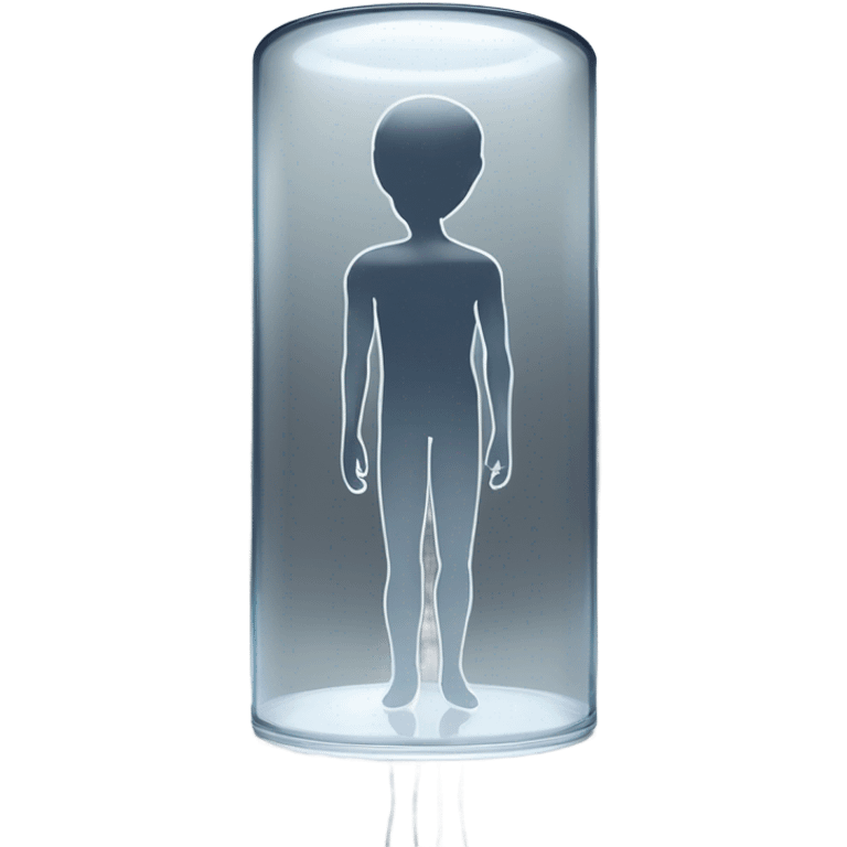 Human in a glass  emoji