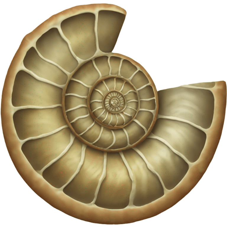 ammonite fossil emoji