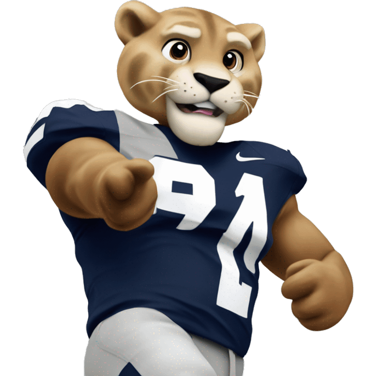 Penn state Nittany lion celebrate touchdown emoji