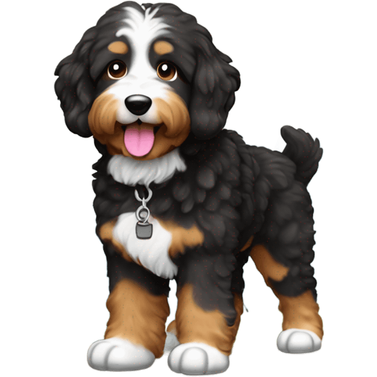 Bernedoodle Hiking emoji