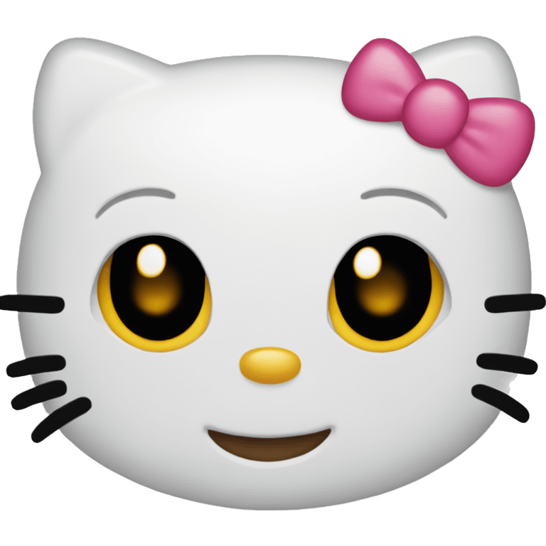 Hello kitty face emoji