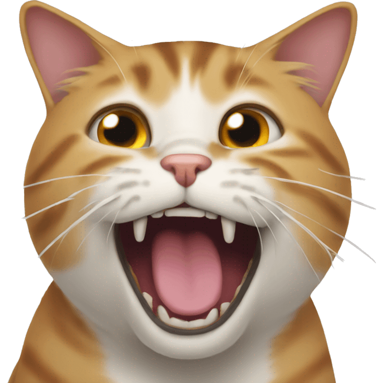 a cat moaning emoji