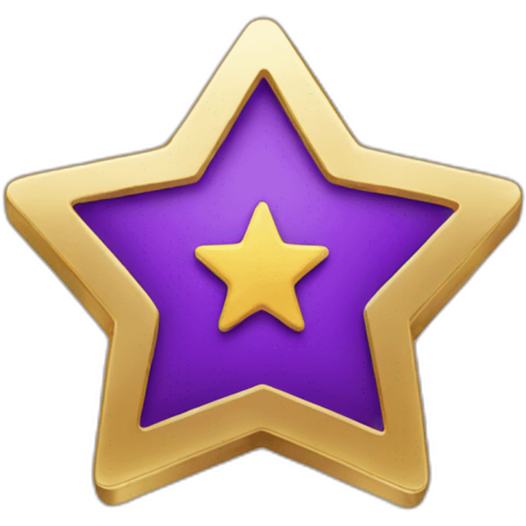 purple coin with a star on it emoji