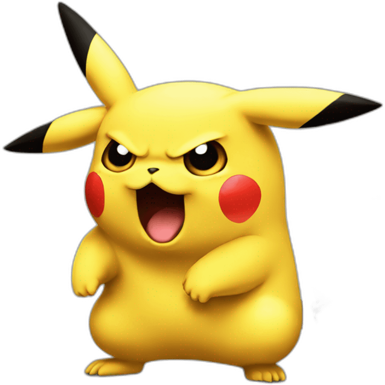 Angry pikachu emoji