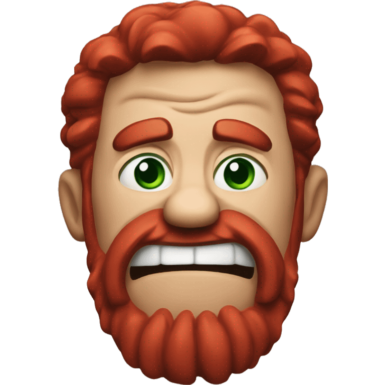 red irish angry man  emoji