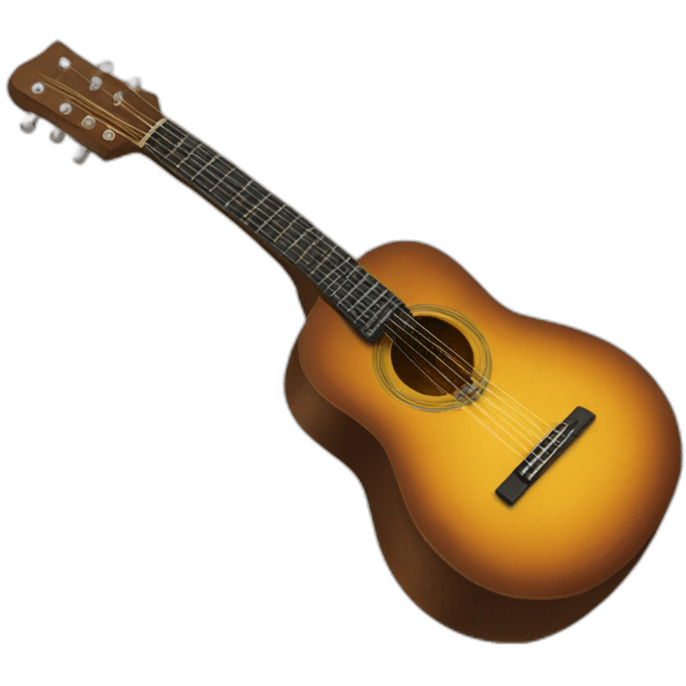 round emoji with gitar emoji