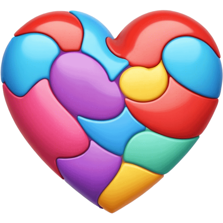 Coeur multicolore  emoji