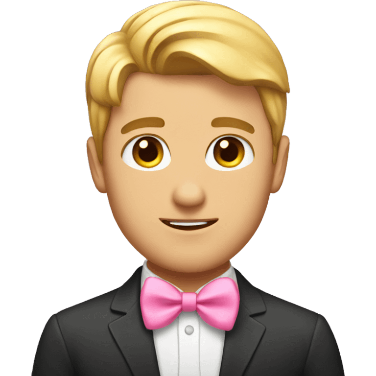 My boyfriend with a pink bow emoji