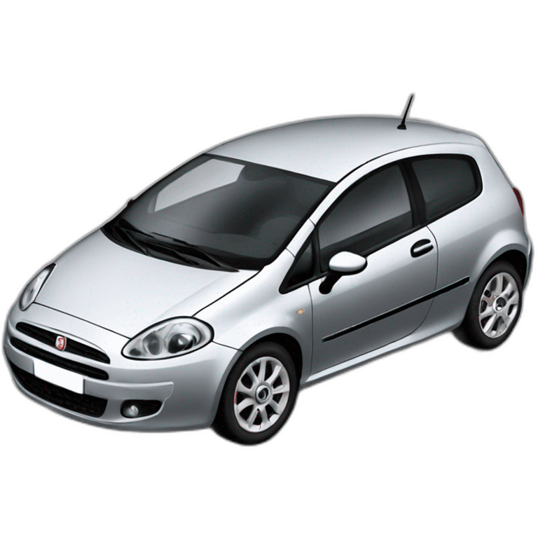 fiat grande punto 2008 silver emoji